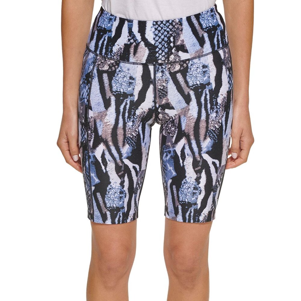 XS - CALVIN KLEIN Performance - Bike Short with Pockets 9” Inseam Animal NEW